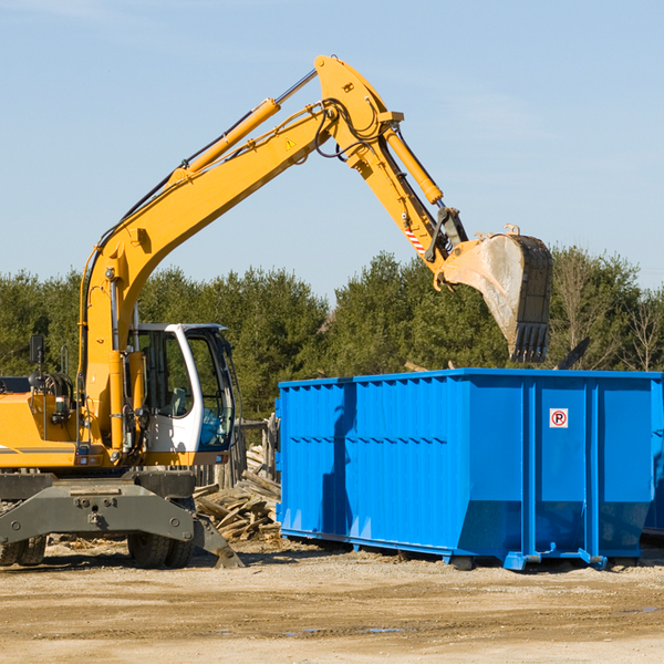 are there any restrictions on where a residential dumpster can be placed in Elkmont